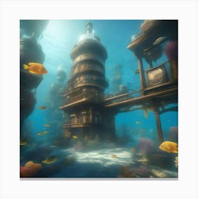 Underwater City Canvas Print