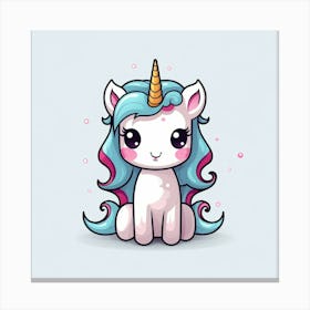 Cute Unicorn 790 Canvas Print