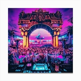 Edm House Odyssey Canvas Print