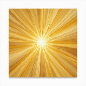 Golden Sunburst Background Canvas Print