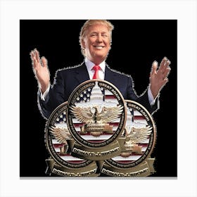 Trump'S Medals Canvas Print