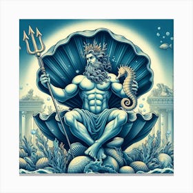 God Of The Sea 1 Canvas Print