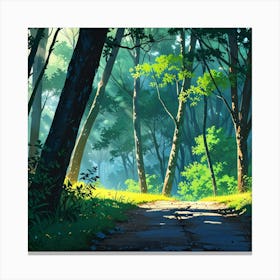 Path In The Forest 2 Canvas Print