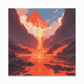 Lava fire 5 Canvas Print