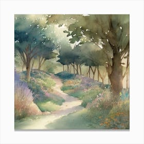 Path In The Woods Canvas Print