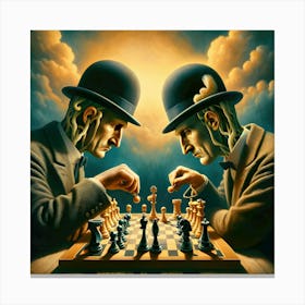 The Melancholy of Checkmate Canvas Print