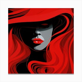 Red Haired Woman 1 Canvas Print