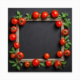 Frame With Tomatoes 3 Canvas Print