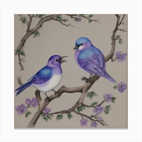 Bluebirds Canvas Print