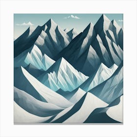 Abstract Mountains Canvas Print