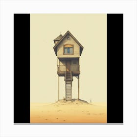 House On Stilts Canvas Print