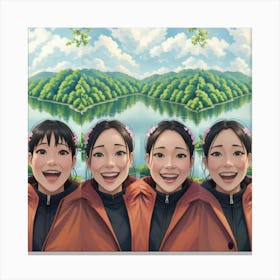 Smiles Unites Joyfulness Canvas Print