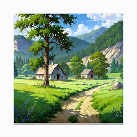 Landscape Painting 43 Canvas Print