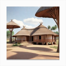 Leonardo Diffusion Xl Contempory Bamileke Village Architecture 0 Canvas Print