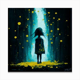 Girl In The Forest 2 Canvas Print