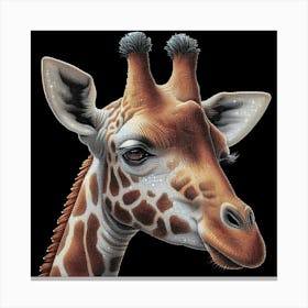 Giraffe’s Jewel: Sparkling Spots and Ethereal Elegance Canvas Print