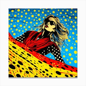 Girl In The Sky Canvas Print