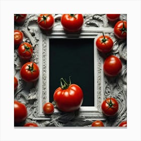 Tomatoes In A Frame 1 Canvas Print