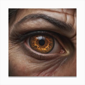 the eyes have seen death Canvas Print