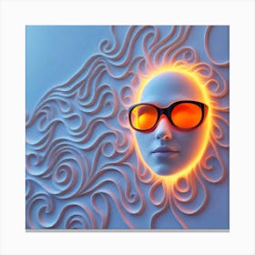 Woman In Sunglasses 3 Canvas Print