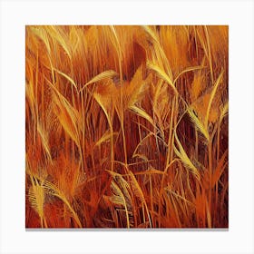 Golden Wheat Field Canvas Print