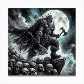 Viking Skulls Canvas Print