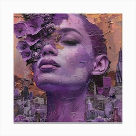 Purple City Canvas Print