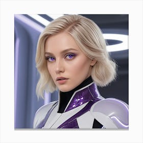 Futuristic Woman Canvas Print