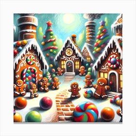 Super Kids Creativity:Gingerbread Village 1 Canvas Print