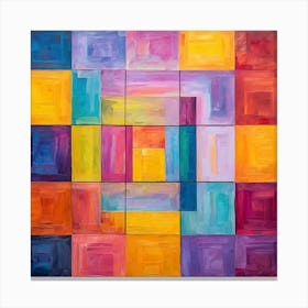 Abstract Squares Canvas Print