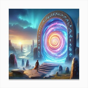 Portal To The Future paintings art print 1 Canvas Print