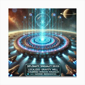 A Sci Fi Scene Diplomatic Singularity Device Gravity Well Canvas Print