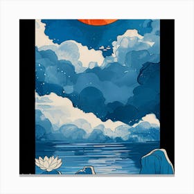 Moonlight Over Water Canvas Print