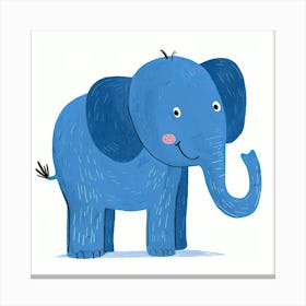 Charming Illustration Elephant 3 Canvas Print