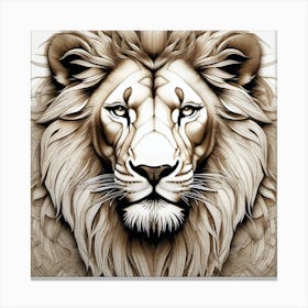 Lion Head 45 Canvas Print