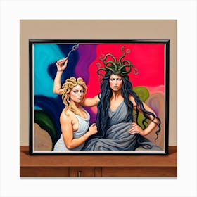 Medusa And Hecate Canvas Print