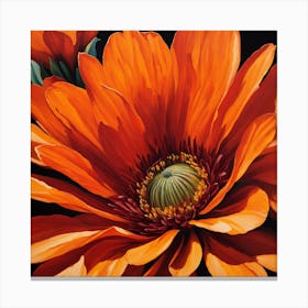 Orange flower 2 Canvas Print