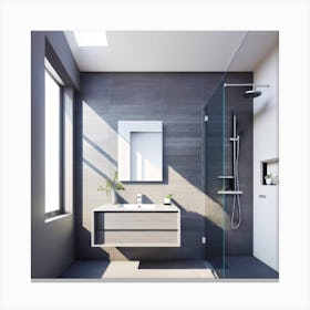 Modern Bathroom Canvas Print