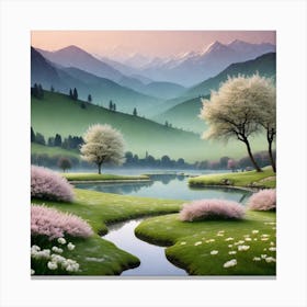 Landscape Painting 48 Canvas Print