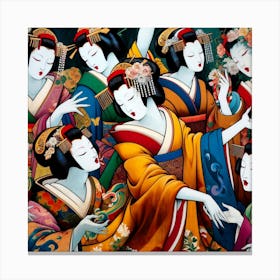 Japan Geisha Visual 85 Canvas Print