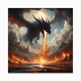 ancalagon the black Canvas Print