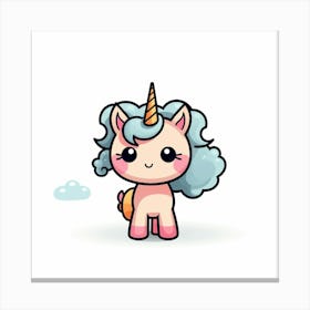 Cute Unicorn 793 Canvas Print