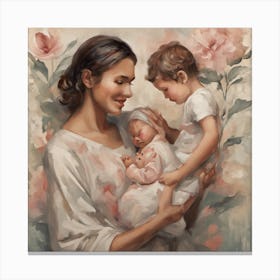 Mother And Son Canvas Print