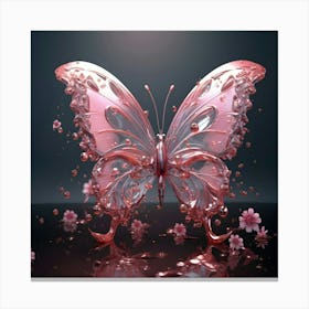 Pink Butterfly Canvas Print