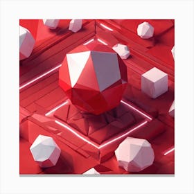 Red Sphere Canvas Print