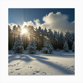 Snowy Forest 2 Canvas Print