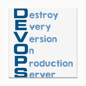 Trending Devopsztqet Canvas Print