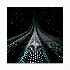 Abstract Futuristic Space Canvas Print