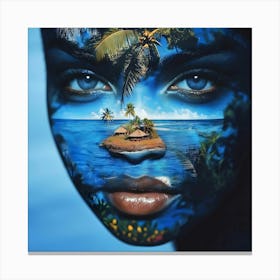 Island Face Canvas Print