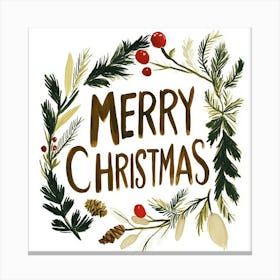 Merry Christmas Canvas Print